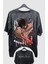 Oversize Aot Eren Yeager V3 Sırt Baskılı Yıkamalı T-Shirt, Unisex Anime Baskılı Vintage Tişört 1