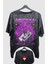 Oversize Naruto Sasuke Ex2 Sırt Baskılı Yıkamalı T-Shirt, Unisex Anime Baskılı Eskitme Tişört 1