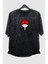Oversize Naruto Sasuke Ex2 Sırt Baskılı Yıkamalı T-Shirt, Unisex Anime Baskılı Eskitme Tişört 3