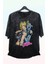 Oversize Jojo's Bizarre Baskılı Yıkamalı T-Shirt, Unisex Anime Baskılı Vintage Tişört 1