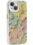 iPhone 14 Uyumlu Bls Kılıf Çiçek Desenli Parlak Taşlı Sert Silikon Zore Garden Kapak-Colorful 5