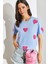 Kadın Süzene Kalp Nakışlı Basic T-Shirt 2