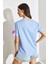 Kadın Süzene Kalp Nakışlı Basic T-Shirt 4