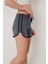 Kadın Openent Antrasit Mini Yırtmaçlı Şort 5