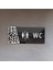 Black Silver Pattern Seri Wc Yönlendirme Tabelası 1
