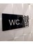 Black Pearl Serisi Silver Wc Yönlendirme Tabelası 3
