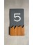 Wooden Serisi Dikey Kapı Numarası 1