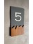 Wooden Serisi Dikey Kapı Numarası 2