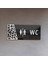 Black Silver Pattern Seri Wc Yönlendirme Tabelası 1