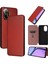 Realme C67 4g Deri Folio Flip Case Için Kılıf Kart ile Tam Koruma (Yurt Dışından) 1