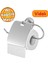 Krom Metal Sağlam Aparat Vidalı Lavabo Banyo Wc Bez Havlu Çatal Askı Tuvalet Kağıtlık 3'lü Set 3