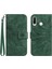 Kart ile Huawei P30 Lite Lüks Pu Deri Kabartmalı Ayçiçeği Için Kılıf (Yurt Dışından) 1