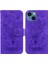 IPhone 15 Artı Kickstand Kart Yuvaları Kabartma Gül Çiçekler Flip Pu (Yurt Dışından) 1