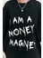 Collection Money Magnet Siyah Oversize T-Shirt 4