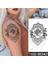 Gerçekci Geçici Mandala Gül Dövme Tattoo 1