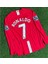 Manchester United 2007/2008 Kırmızı Renk Cristiano Ronaldo Uzun Kollu Forma / Ronaldo Jersey 2