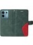 Xiaomi Redmi Not Için Kılıf 13 Pro 5g Iki Renkli Dikiş Pu Deri Flip (Yurt Dışından) 3