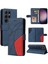 Samsung Galaxy S24 Ultra Iki Renkli Dikiş Pu Deri Flip Case (Yurt Dışından) 1
