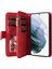 Samsung Galaxy S21 Artı Kickstand Koruyucu Iki Renkli Dikiş Için Kılıf (Yurt Dışından) 4