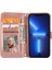 Iphone 15 Için Flip Case Kickstand Anti Scratch Manyetik Kapatma Pu Kart (Yurt Dışından) 5