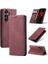 Samsung Galaxy S24 Artı Manyetik Kapatma Darbeye Vintage Için Flip Case (Yurt Dışından) 3