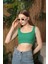 Kaşkorse Kumaş Kadın Crop KKTS3017 2