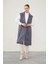 İndigo Maxi Boy Kaşe Yelek 1