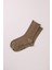 Kadın Lyocell Bej Renkli Soket Çorap 3