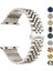 Apple Watch Uyumlu 42 - 49MM Starlight Paslanmaz Çelik Rolex Kordon 1
