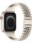 Apple Watch Uyumlu 42 - 49MM Starlight Paslanmaz Çelik Rolex Kordon 4
