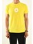 Sarı Papatya Nakış Detaylı Bisiklet Yaka T Shirt 2