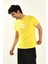 Sarı Papatya Nakış Detaylı Bisiklet Yaka T Shirt 3