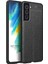 Samsung Galaxy S21 FE Uyumlu Deri Desenli Silikon Kılıf - Ultra Darbe Emici Kamera Korumalı Kapak 1