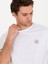 Erkek Beyaz Bisiklet Yaka Oversize T-Shirt 50266514-VR013 2