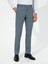 Erkek Açık Lacivert Slim Fit Yün Karışımlı Kumaş Pantolon 50255280-VR059 2