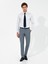 Erkek Açık Lacivert Slim Fit Yün Karışımlı Kumaş Pantolon 50255280-VR059 3