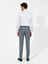 Erkek Açık Lacivert Slim Fit Yün Karışımlı Kumaş Pantolon 50255280-VR059 4