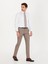 Erkek Kahverengi Slim Fit Keten Karışımlı Pantolon 50265200-VR029 1