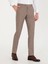 Erkek Kahverengi Slim Fit Keten Karışımlı Pantolon 50265200-VR029 2