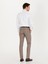 Erkek Kahverengi Slim Fit Keten Karışımlı Pantolon 50265200-VR029 4