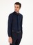 Erkek Lacivert Slim Fit Pamuk Karışımlı Gömlek 50284433-VR033 3