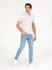 Erkek Açık Gri Polo Yaka Slim Fit Basic Merserize T-Shirt 50265364-VR001 3