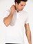 Erkek Beyaz Polo Yaka Slim Fit Basic Merserize T-Shirt 50265364-VR013 2