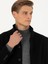 Erkek Siyah Yün Karışımlı Slim Fit Palto 50270707-VR046 2