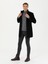 Erkek Siyah Yün Karışımlı Slim Fit Palto 50270707-VR046 4