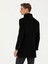 Erkek Siyah Yün Karışımlı Slim Fit Palto 50270707-VR046 5