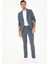 Erkek İndigo Slim Fit Yün Karışımlı Takım Elbise 50284890-VR028 1