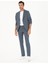 Erkek İndigo Slim Fit Yün Karışımlı Takım Elbise 50284890-VR028 3