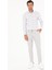 Erkek Açık Gri Slim Fit Beli Bağcıklı Kanvas Pantolon 50284664-VR001 1