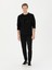Erkek Siyah Regular Fit Pamuk Karışımlı Bisiklet Yaka Sweatshirt 50272526-VR046 4